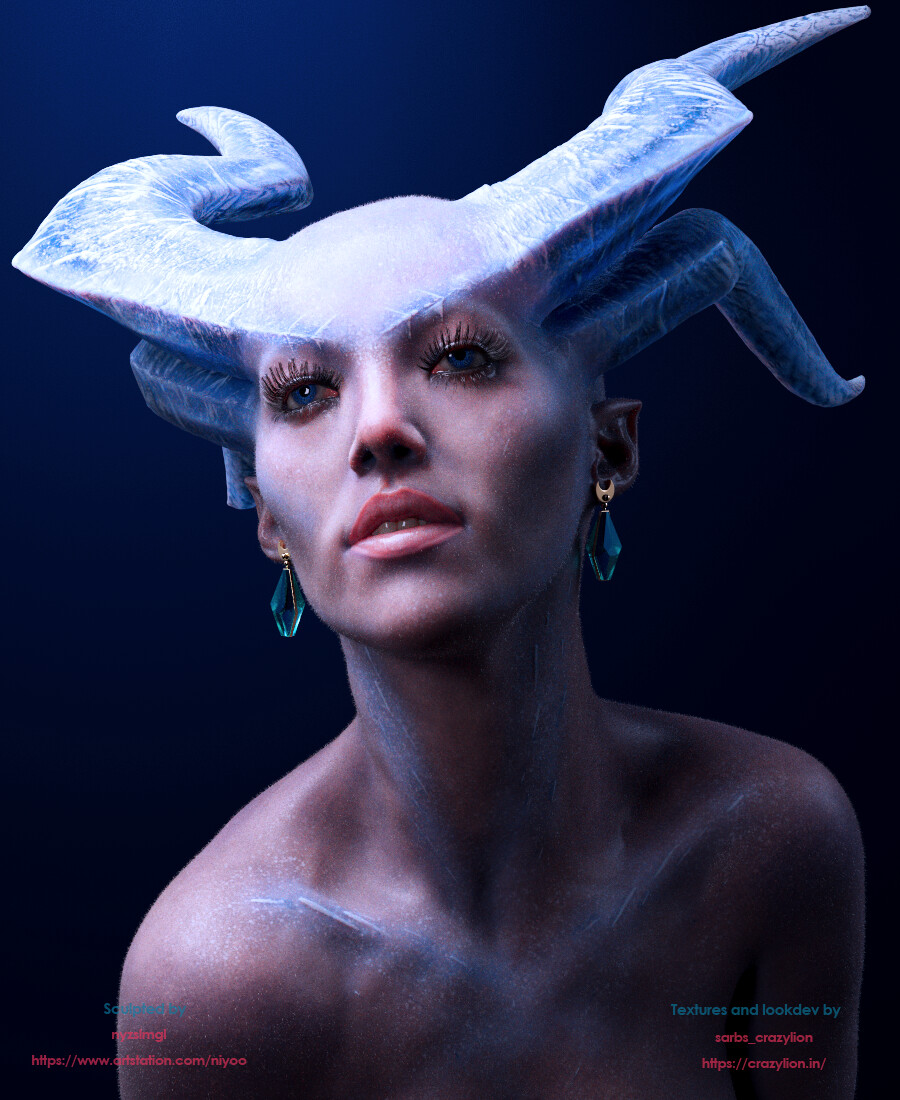 Ice Goddess digital render