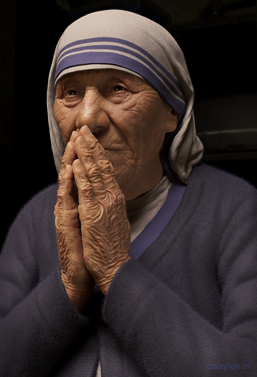 Praying Figure Sculpture
