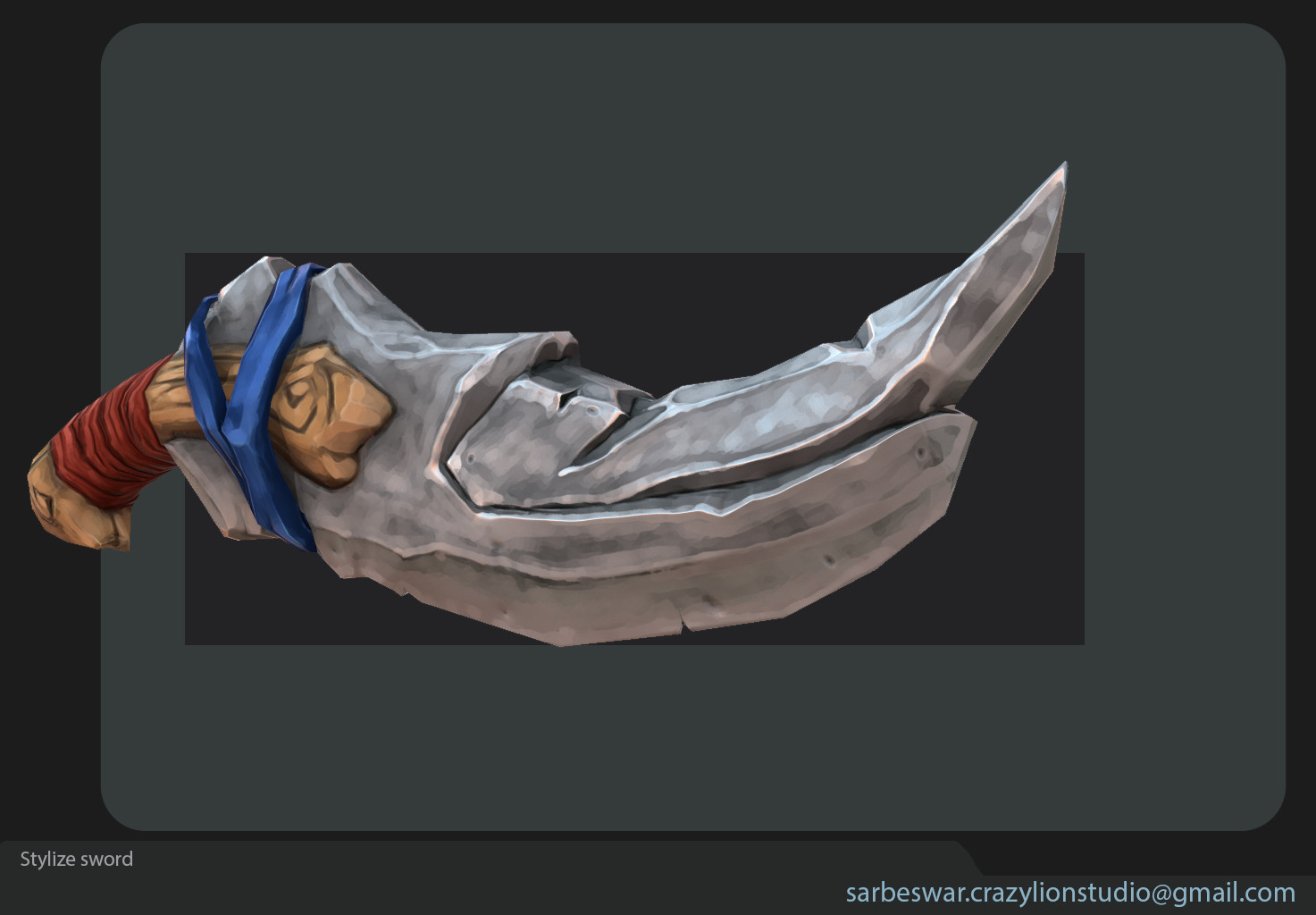 Fantasy Sword weapon modeling